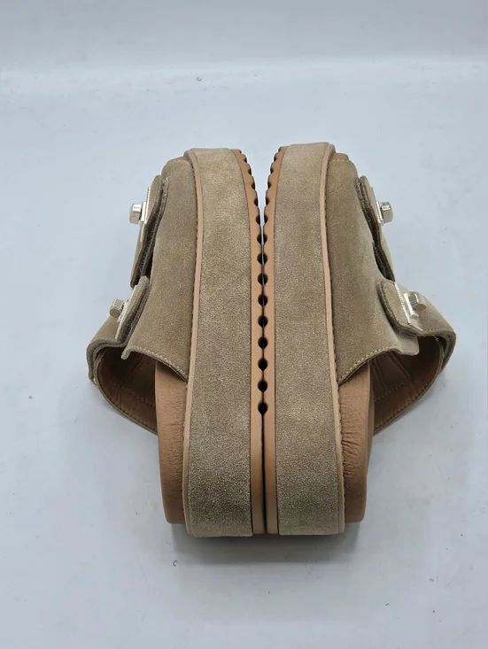 Steve Madden Bigschmona Tan Suede Platform Sandals Size 7.5 - Picture 8 of 15